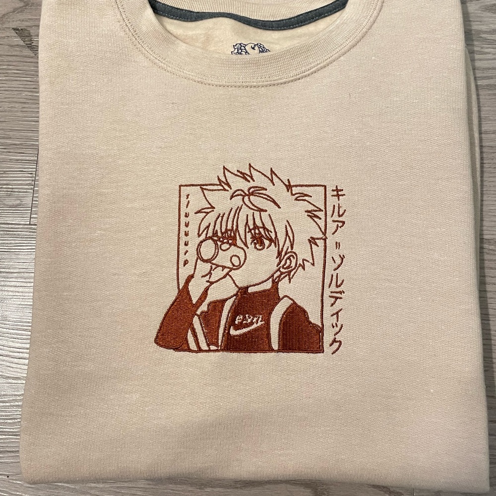 Killua Cream Sweatshirt anime hunter x hunter